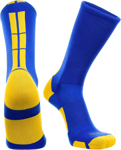 Baseline Athletic Crew Socks for Basketball, Football, Flag Football & Sports – Moisture Wicking, Cushioned, 20+ Team Colors