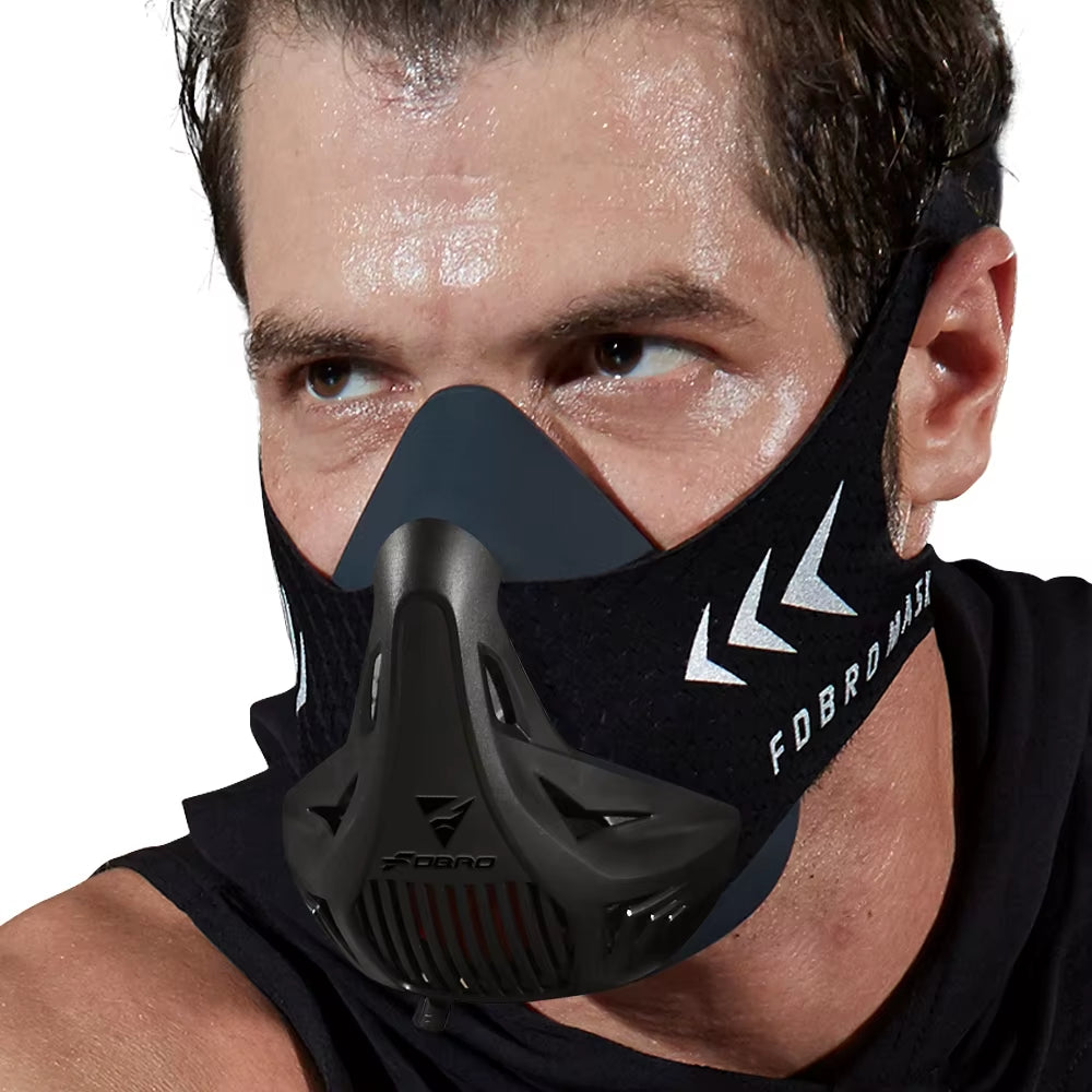 Sports Mask Elevation Running Fitness Pack Style Black High Altitude Training Fit Sports Cycling Mask Mask 2.0 Mask Cloth