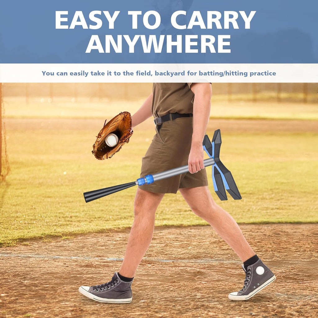 Baseball Tee for Hitting, Batting Tee with 5.8 LB Base, Softball Tee Height Adju