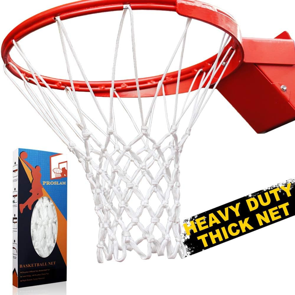 Premium Quality Professional Heavy Duty Basketball Net Replacement - All Weather anti Whip,Fits Standard Indoor or Outdoor 12 Loops Rims12 Loops