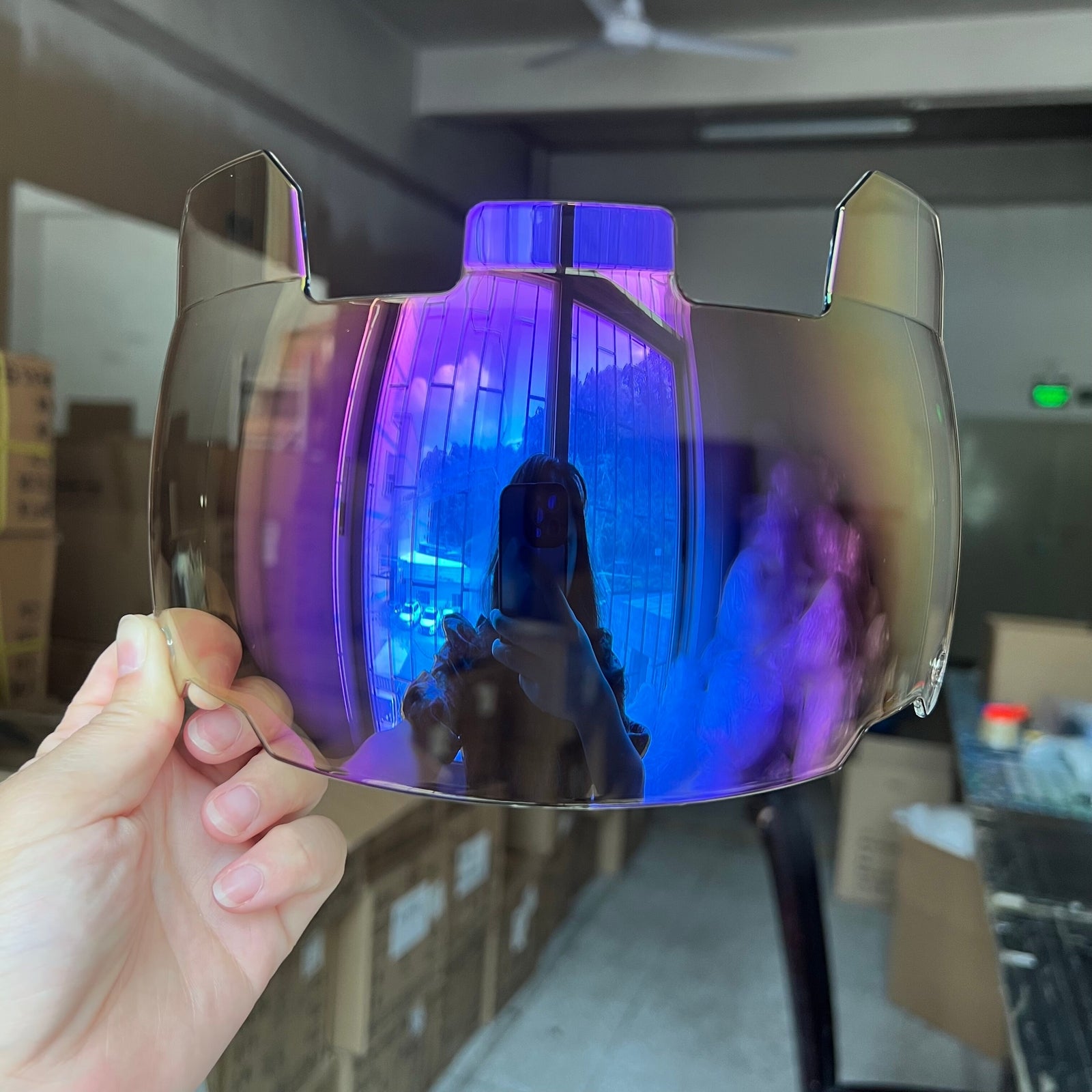 American Football Universal Fit Visor Rugby Helmet Eye Shield Visors with Clips