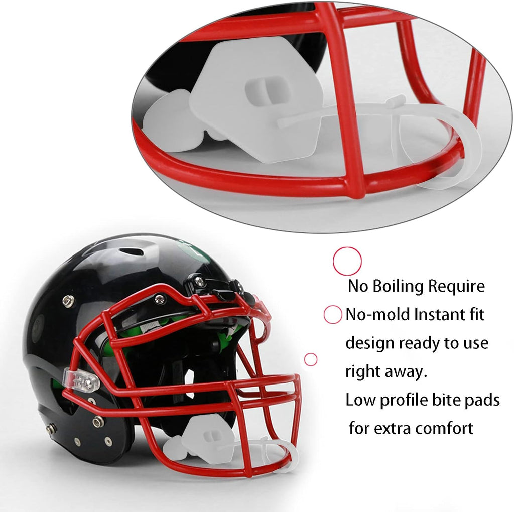 Football Visor Shield, Clear Scratch-Resistant for Helmet - Fits Adult & Youth Helmets
