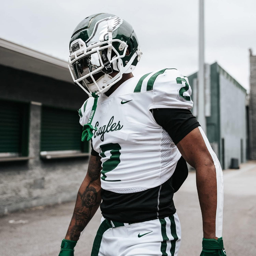 Nxtrnd Two Football Mouth Guard, Mouthpiece with Strap, Dark Green