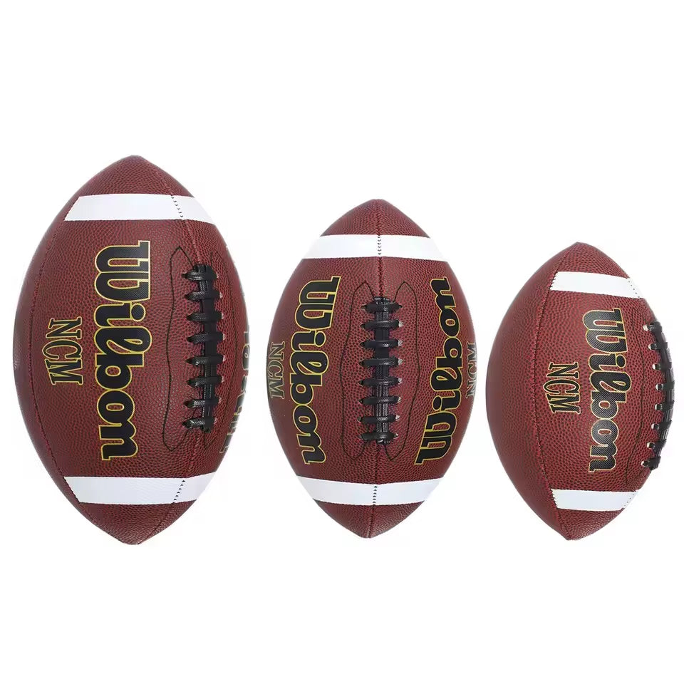 1 Pcs American Football Standard Rugby Ball for American Football Training Game Size 3 Size 6 Size 9