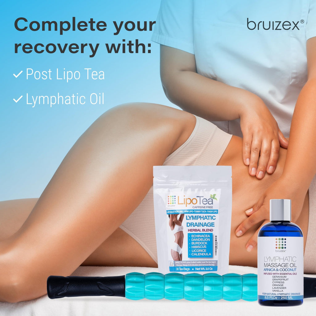 Lymphatic Drainage Massage Roller for Liposuction Recovery & BBL