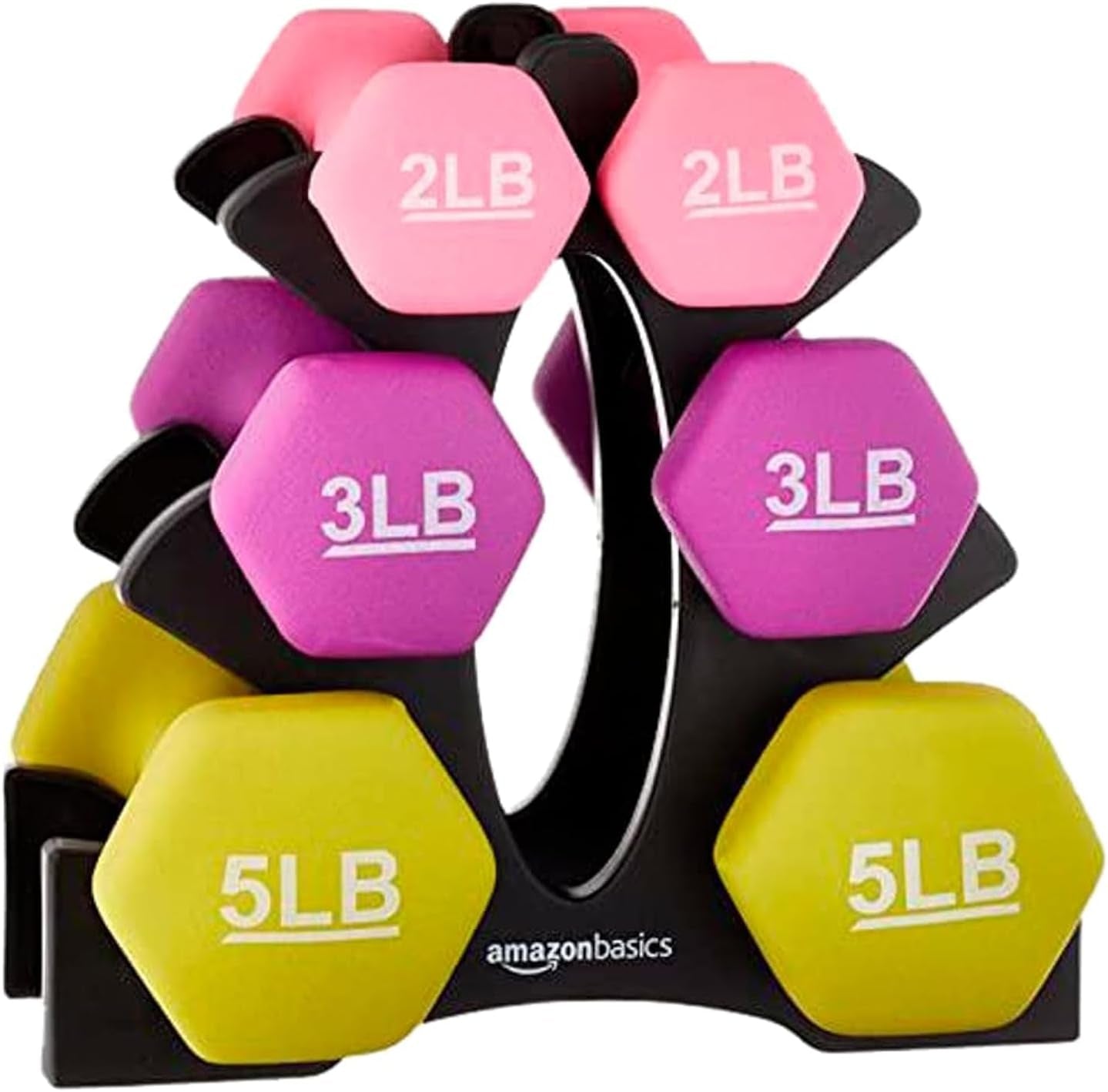 Neoprene Dumbbell Hand Weights for Exercise and Muscle Toning
