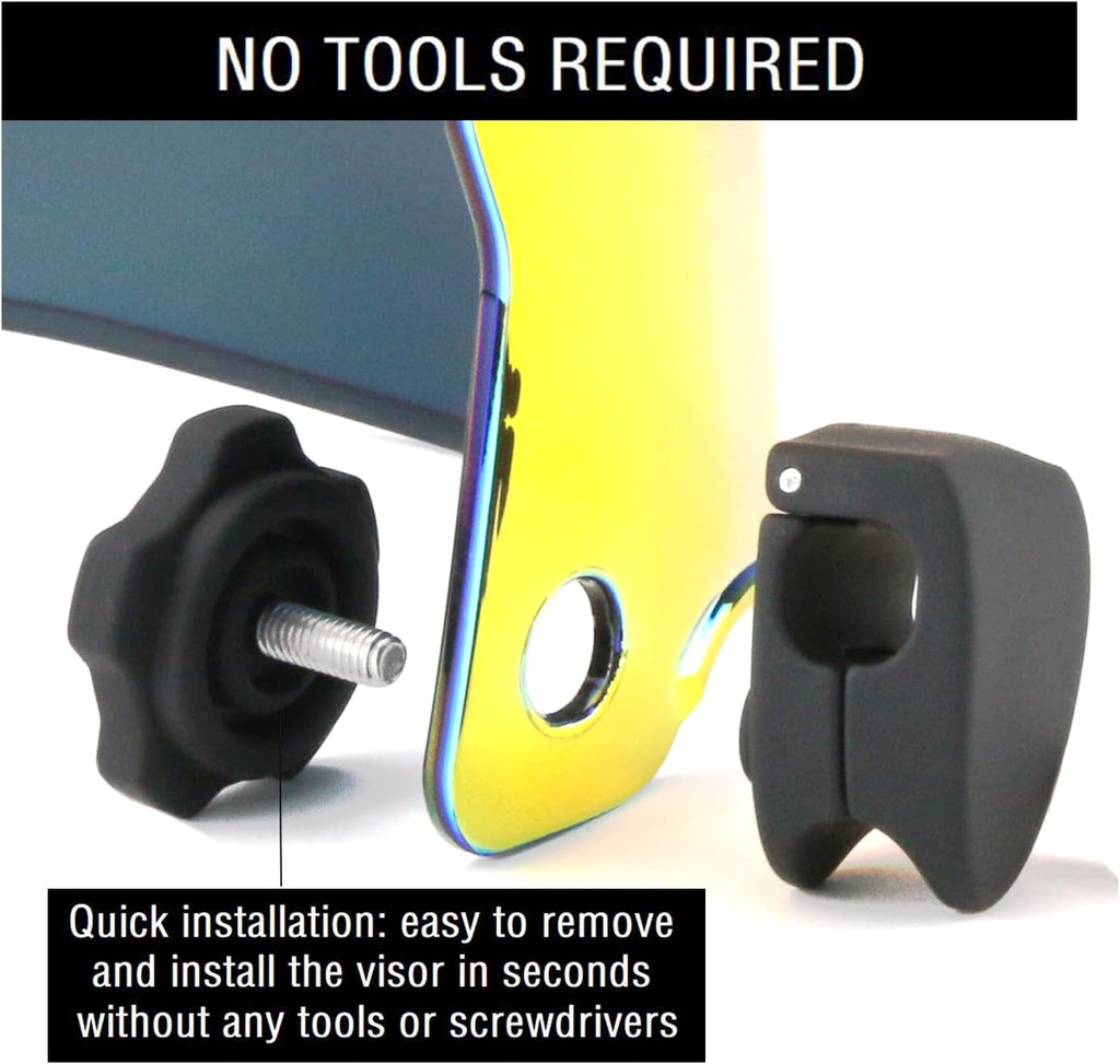 Football Visor Shield, Clear Scratch-Resistant for Helmet - Fits Adult & Youth Helmets